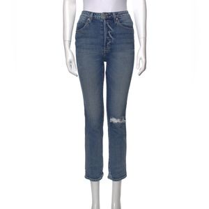 AMO High-Rise Chloe Straight Leg Jeans